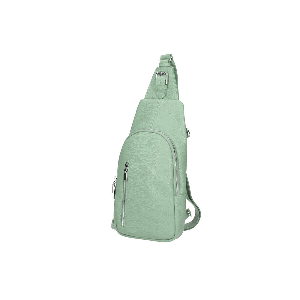 Leather travel crossbody from Italy