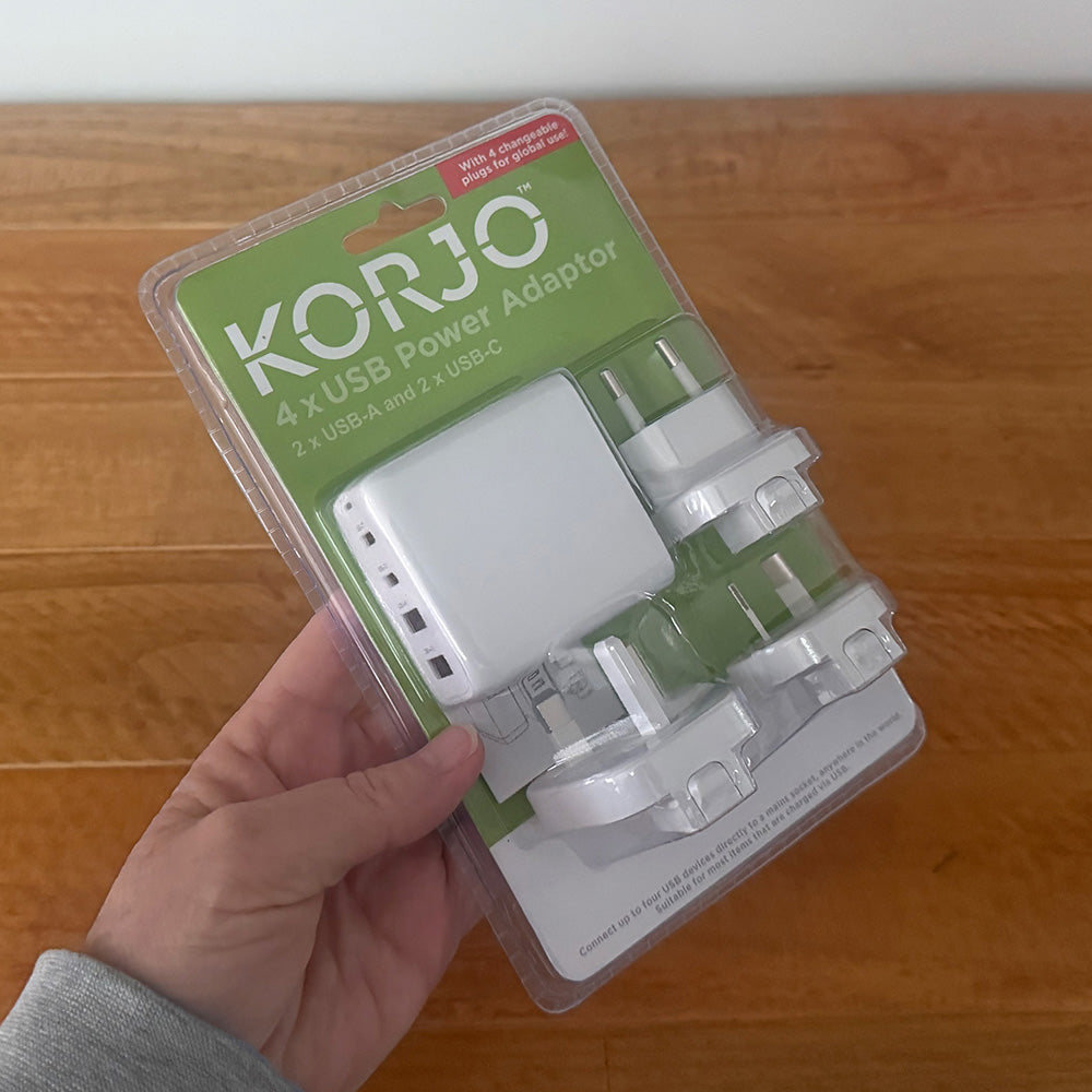 Korjo Universal Adapter with USB & USC Ports