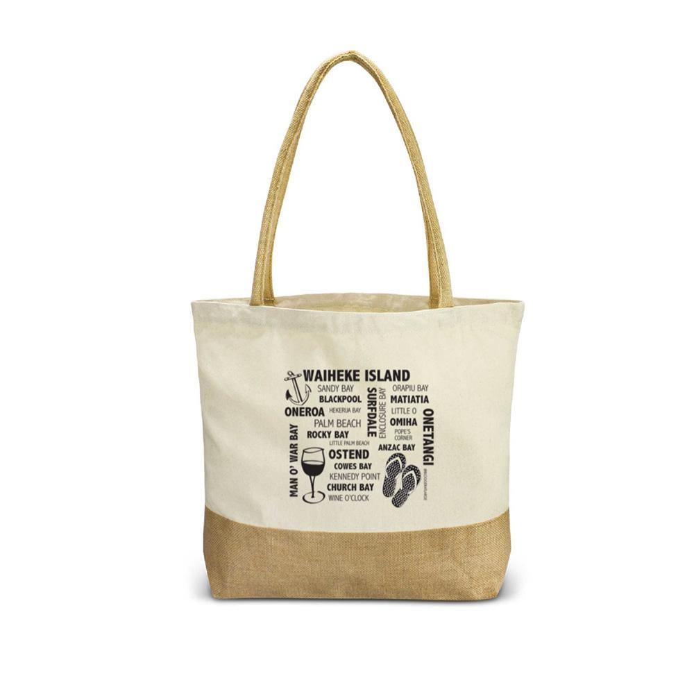 Waiheke Island canvas tote bag - Travel Store