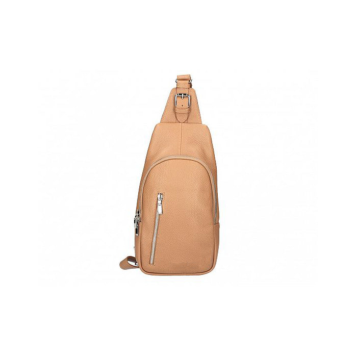 Leather travel crossbody from Italy