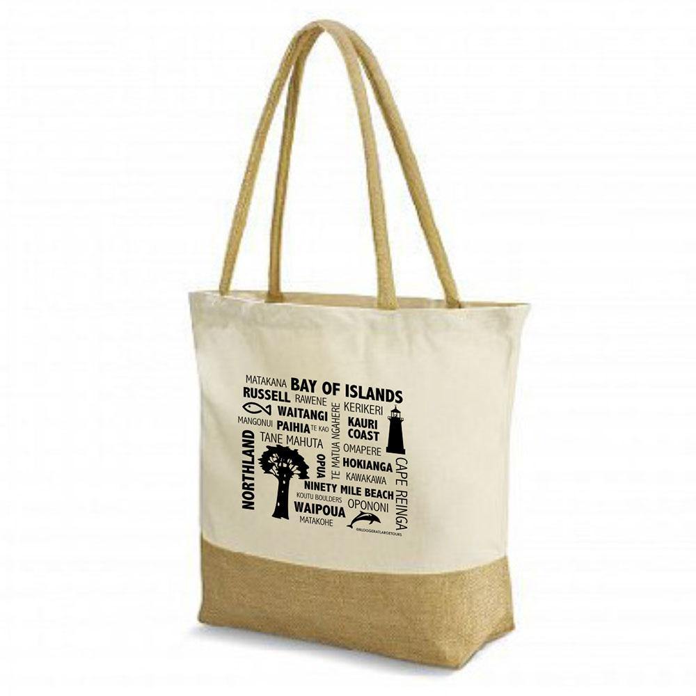 Northland canvas and jute shopping bag - Travel Store