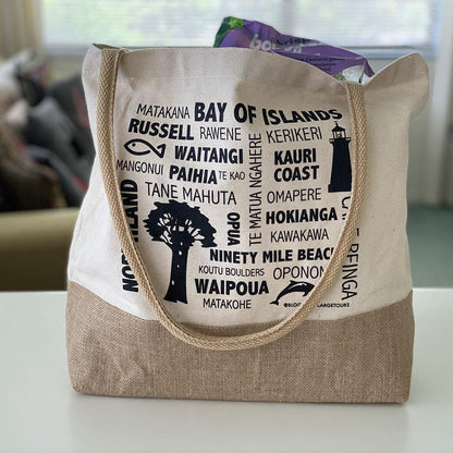 Northland canvas and jute shopping bag - Travel Store