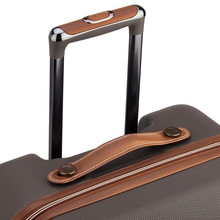 Delsey Chatelet chocolate suitcase handle