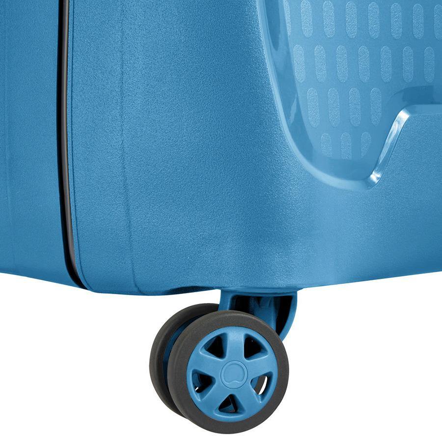 Delsey Moncey luggage blue wheel